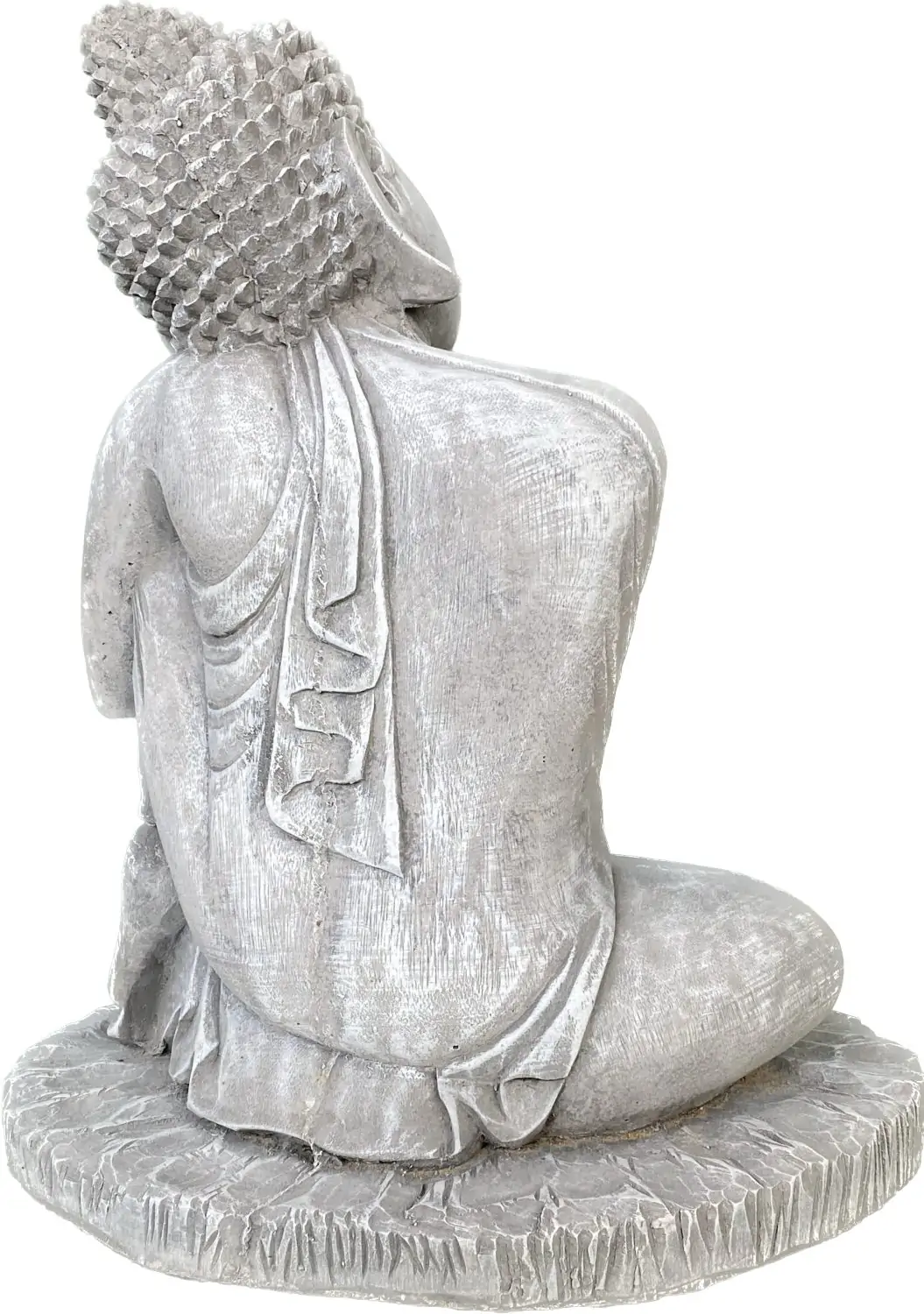 Product image 5 of the product “Hema - Buddha relax - left knee is up, 45 cm H | cast stone ”